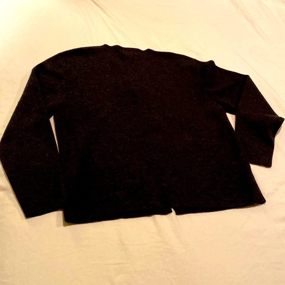 Great Vintage Pendleton dark grey wool cardigan, LP - Picture 9 of 9